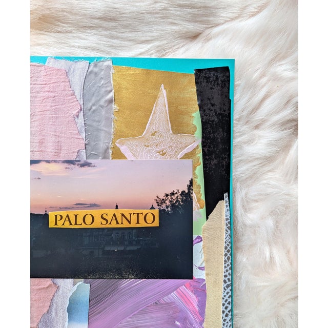 2020s Palo Santo Contemporary Mixed Media Analog Collage For Sale - Image 5 of 6