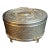 Vintage Silver Plated Etrog Box Brick Basketweave Sukkot Judaica Hebrew Inscribed 124 Mark For Sale
