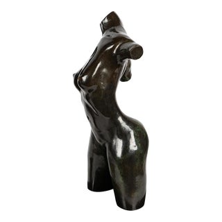 Signed Sig Tonancour Bronze Female Nude Torso Sculpture - Artist Proof For Sale
