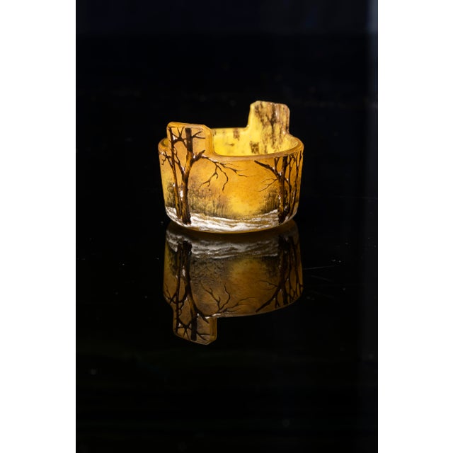 French Art Nouveau Bowl by Daum Nancy, 1920s For Sale - Image 10 of 12