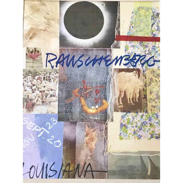 This print was produced for the exhibition of Robert Rauschenberg's work at the Louisiana Museum of Modern Art in...