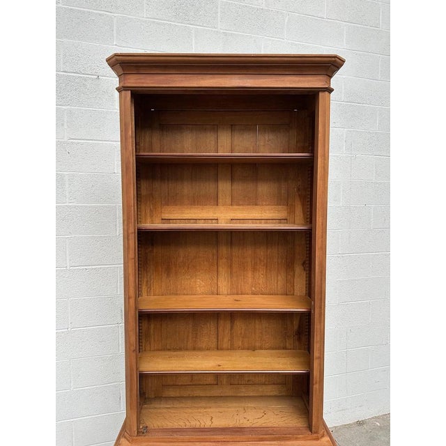 Wood Large Mahogany Display Cabinet For Sale - Image 7 of 16