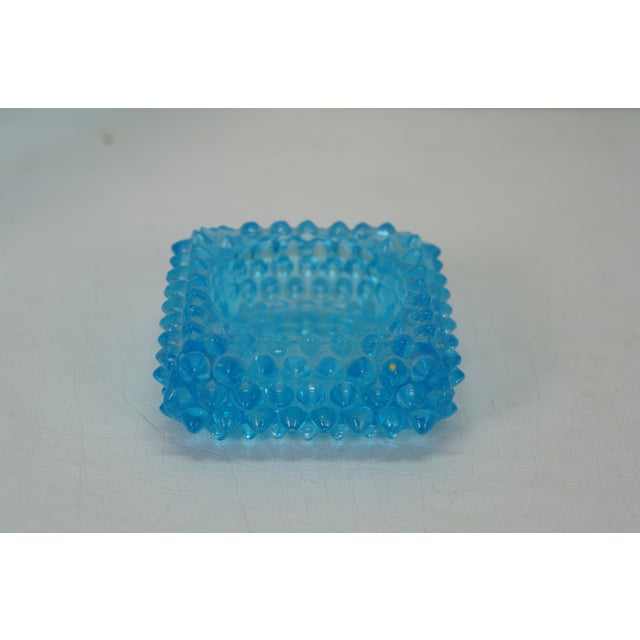 Vintage 4pc Blue Art Glass Decanter Pitcher Vase Votive Holder Mary Gregory For Sale - Image 6 of 18