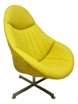 Vintage Dutch Swivel Lounge Chair by Rudolf Wolf for Rohé Noordwolde, 1960s