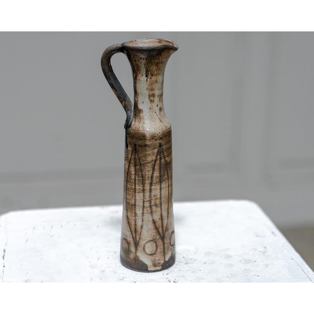Mid-Century Modern Ceramic Soliflore Vase by Jacques Pouchain for Atelier Dieulefit, 1950s For Sale - Image 3 of 8