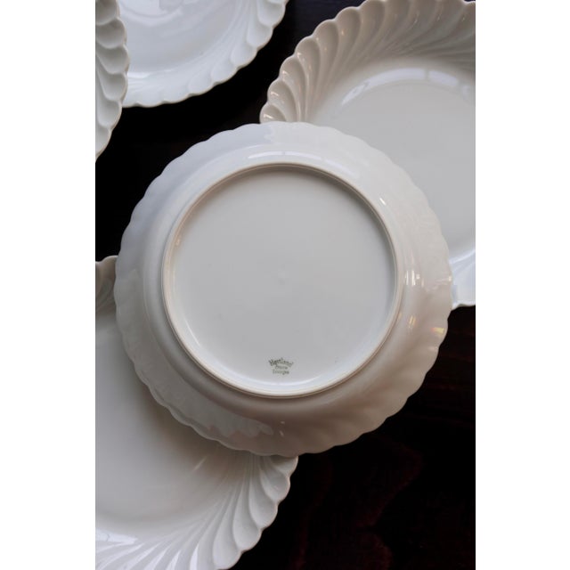 Vintage Twisted Limoges Soup Plates in White Porcelain from Haviland, 1970s, Set of 6 For Sale - Image 4 of 6