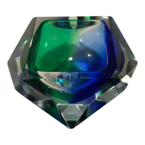 Murano Glass Geometric Ashtray Bowl