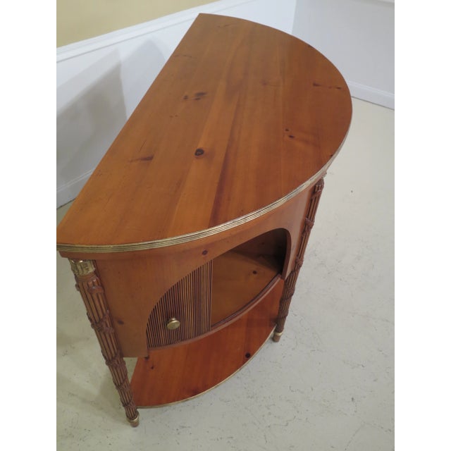 Baker Demilune Shaped Regency Style Pine Sideboard For Sale In Philadelphia - Image 6 of 12