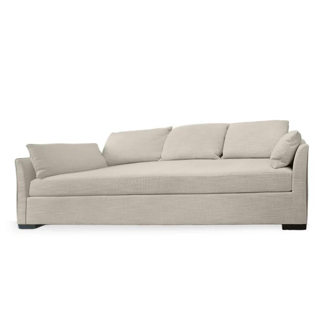 Mid-Century Modern Holly Hunt Champagne Villa Sofa For Sale - Image 3 of 10