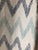 2010s Chevron Printed Drapes Hand Printed Fabric on Linen For Sale - Image 5 of 9