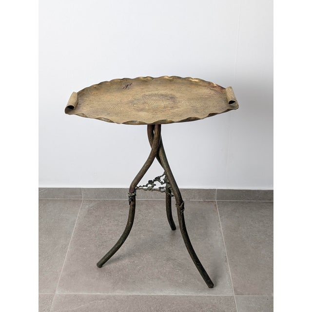 Art Nouveau Japanese Table Bronze and Brass with Dragonfly Motif, 1920s For Sale - Image 4 of 18