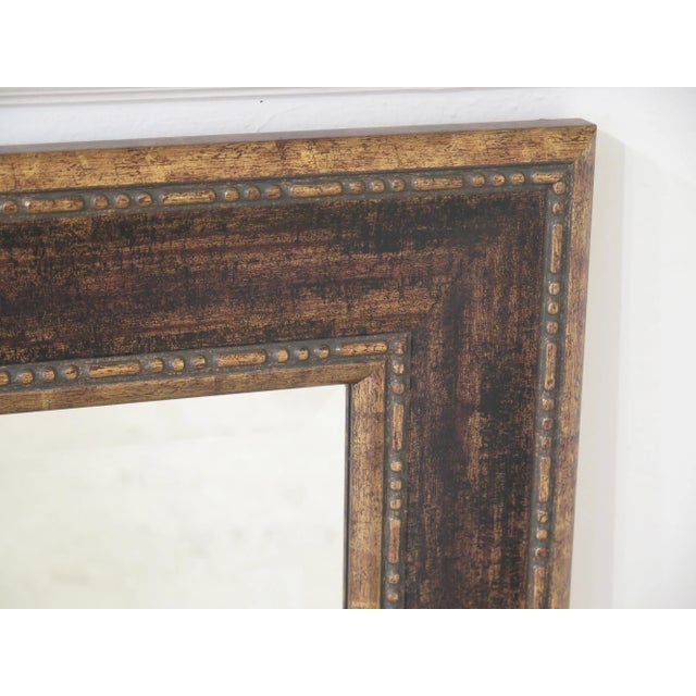 Approx: 60 Years Old Beveled Glass Nice Gold & Bronze Color Painted Frame Un-Marked As To Manufacture Condition: Excellent...