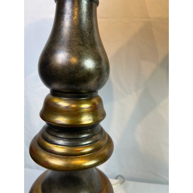 Wood 1990s Traditional Wooden Candlestick Style Lamps - a Pair For Sale - Image 7 of 12