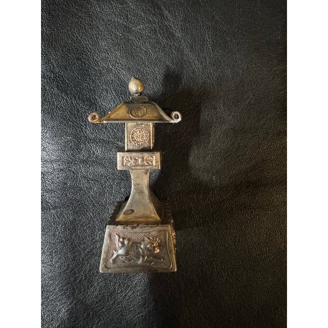 1920s 950 Sterling Silver Japanese Lantern Single Slat&pepper Shaker For Sale In New York - Image 6 of 7
