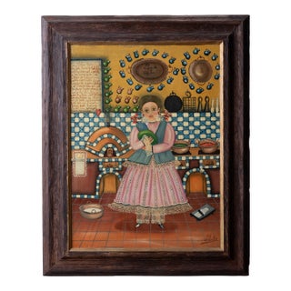 Agapito Labios - Girl in Kitchen For Sale