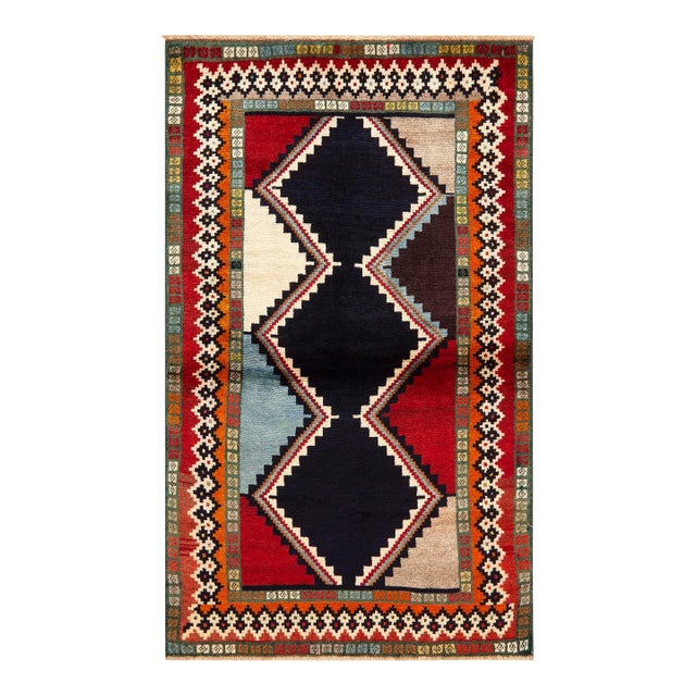 Nazmiyal Collection Vintage Persian Gabbeh Rug For Sale