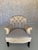19th Century Pair of French Small Scale Napoleon III Armchairs With Diamond Tufting For Sale - Image 5 of 12