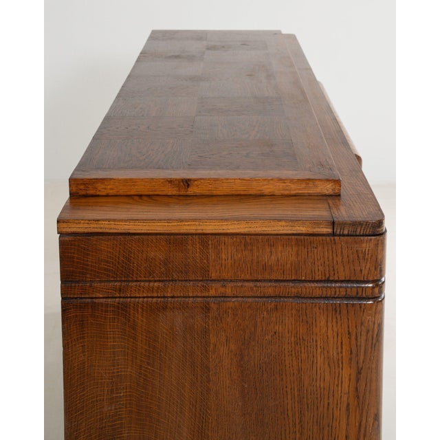 Art Deco 19th Century France Art Deco Tan Wood Credenzas & Sideboards For Sale - Image 3 of 11