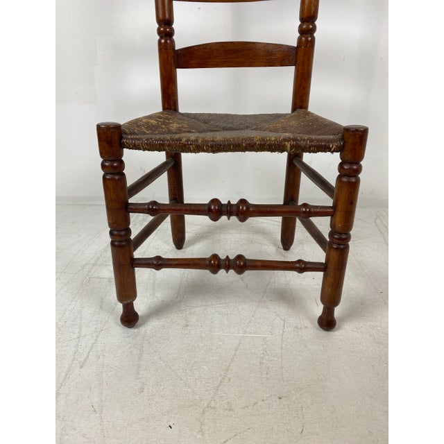 A very nice antique Bergen County, New Jersey Ladderback side chair 1790’s. Attributed to the chair makers working in...