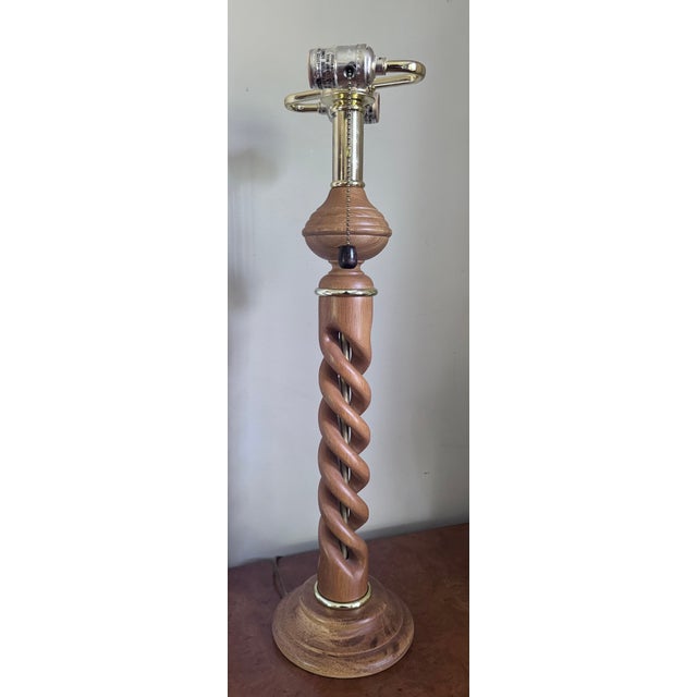 MCM James Mont Carved Helix Lamp for Frederick Cooper For Sale - Image 10 of 15