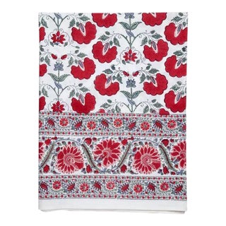 Janvi King Bed Red Flat Sheet For Sale