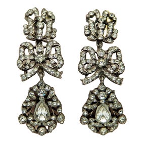Vintage Silver Earrings, Set of 2 For Sale