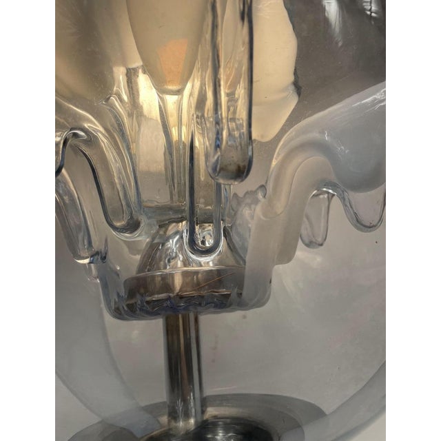 Table Lamp in Murano and Chromed Steel in the style of Toni Zuccheri for Mazzega, Italy, 1960s For Sale - Image 15 of 18
