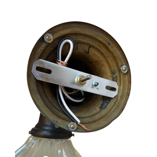Metal 1920s Large Signed Holophane Wall Sconces - a Pair For Sale - Image 7 of 10