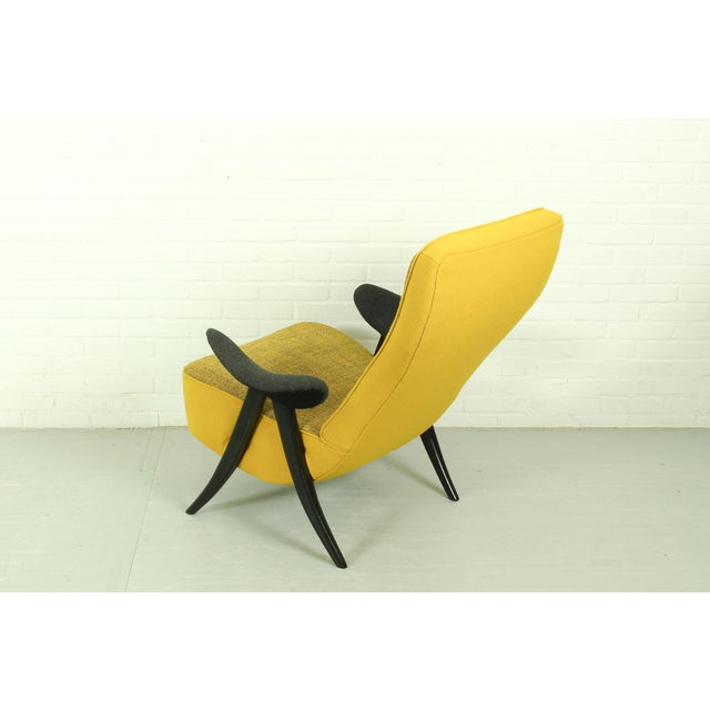 Mid-Century Modern Vintage Model 107 & 137 Chairs in Kvadrat Hallingdal by Theo Ruth for Artifort, 1960s, Set of 2 For Sale - Image 3 of 18