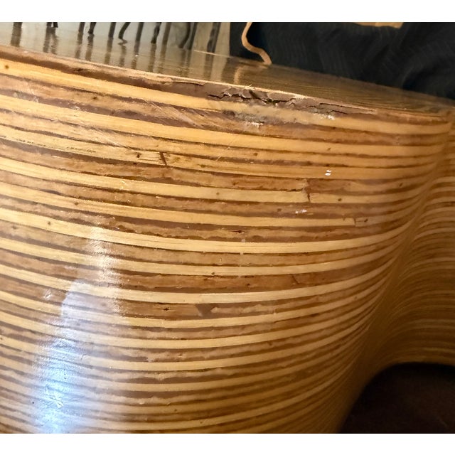 Wood Oggetti Orgo Rattan Resin Coffee Table For Sale - Image 7 of 9