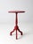 Vintage Red Pedestal Table For Sale - Image 11 of 11