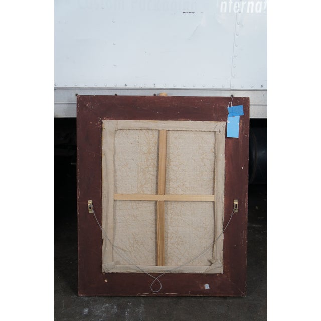 Textile Maria Di Antonia Serra Portrait Oil Painting After Peter Paul Rubens 40" For Sale - Image 7 of 12