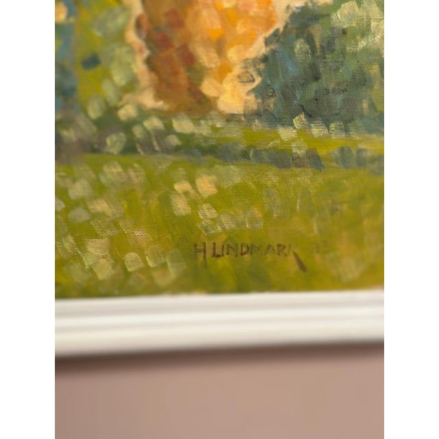 1980s H. Lindmark, By the Sea, 1983, Oil on Canvas, Framed For Sale - Image 5 of 18