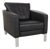 Black Leather 1200 Armchair from Rolf Benz For Sale