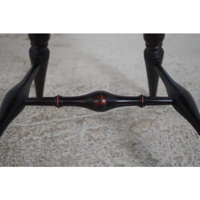 Set of 6 Dr Dimes Ebonized Windsor Dining Room Chairs For Sale - Image 16 of 18