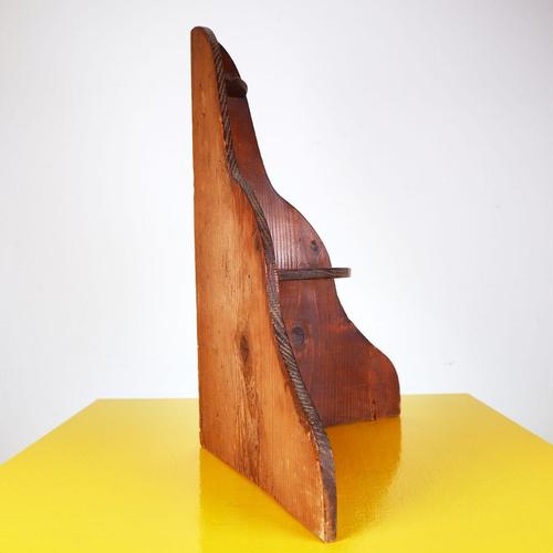 Vintage Wood Corner Shelf For Sale - Image 6 of 9