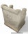 1930s 1930s Roman-Style Carved Stone Lion Chair For Sale - Image 5 of 6