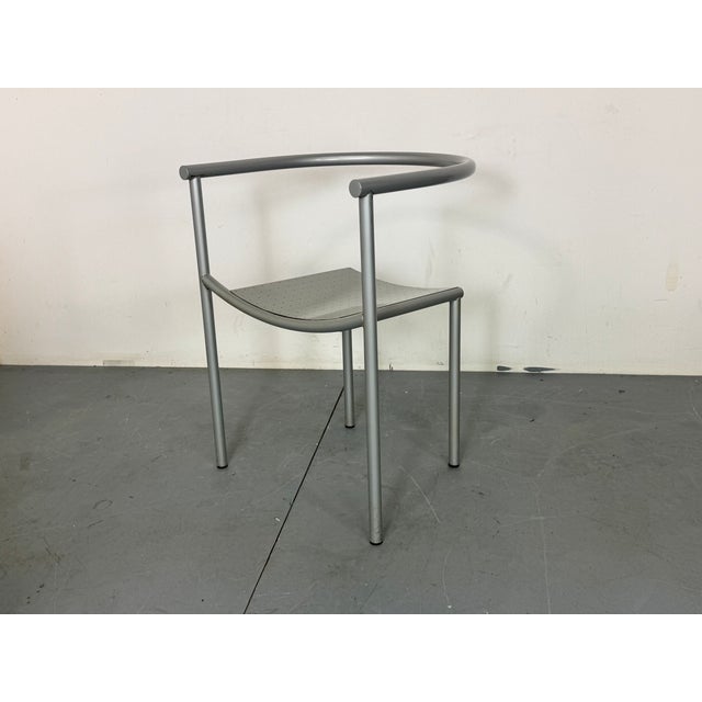 Silver Vintage French Armchair by Philippe Starck for Driade, 1980s For Sale - Image 8 of 10