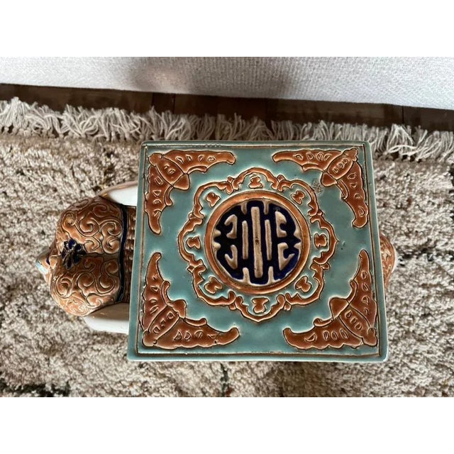 Elephant Plant Door in Ceramic For Sale - Image 4 of 7