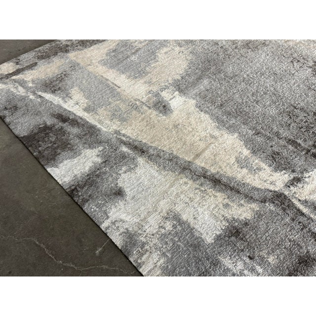 8ft 2in × 14ft 5in Caviar "Day Dream Collection" Banana + Wool Area Rug For Sale In San Francisco - Image 6 of 12