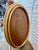 Auburn A Pair of Vintage Mid 20th Century Coastal Oval Bamboo Rattan Side Tables For Sale - Image 8 of 9