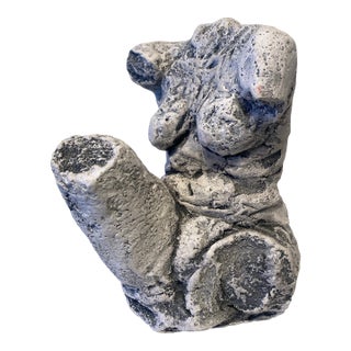 Female Torso Figure Sculpture Clay Body Natural Interiors For Sale