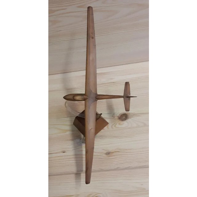 Vintage Gliding Model Desk Ornament in Teak & Acrylic, 1960s by Gerhard Reussner, in Good conditions. Designed 1960 to...