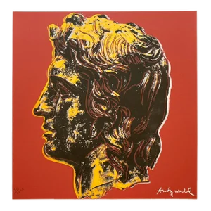 Andy Warhol Vintage 1986 Limited Edition Large Fine Art Lithograph Print " Alexander the Great " 1982