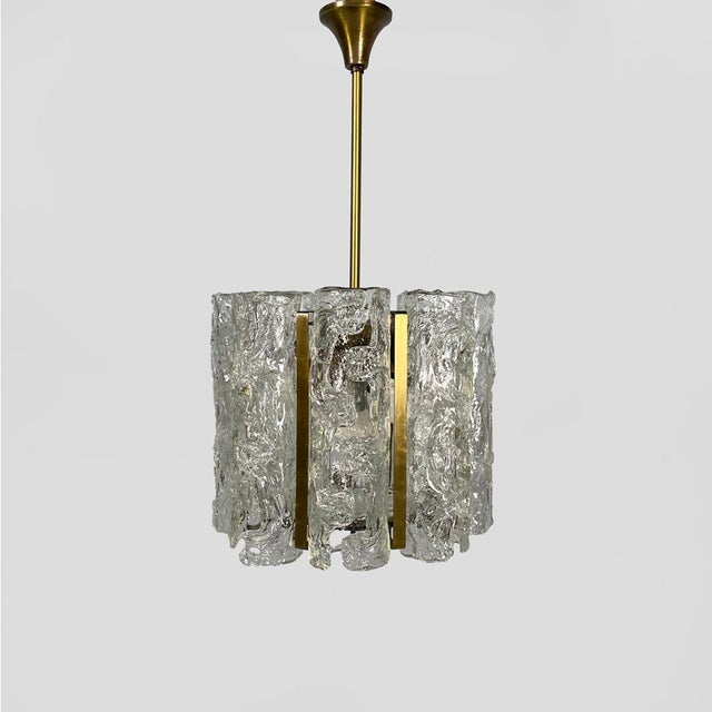 Mid-Century Modern Italian Modern Glass Chandelier from Mazzega, 1970s For Sale - Image 3 of 13