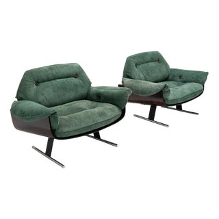 Set of Presidencial Lounge Chairs by Jorge Zalszupin, 1959, Set of 2 For Sale