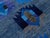 Modern Abstract Baluch Style Blue Wool Area Rug – Geometric Tribal Design 6x8 For Sale In New York - Image 6 of 11