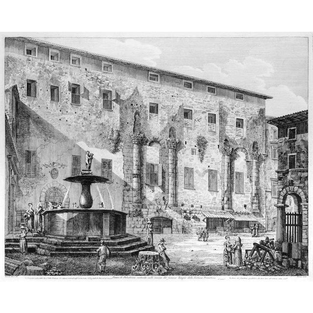 Full Title: Piazza di Palestrina costruita sulle rovine del famoso Tempio della Fortuna Prenestina Image dimensions: 41 x...
