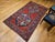 Antique Cloudband Kazak Area Rug, Hand-Knotted Wool, Geometric Design, Red & Blue, 5' x 8' For Sale - Image 14 of 15