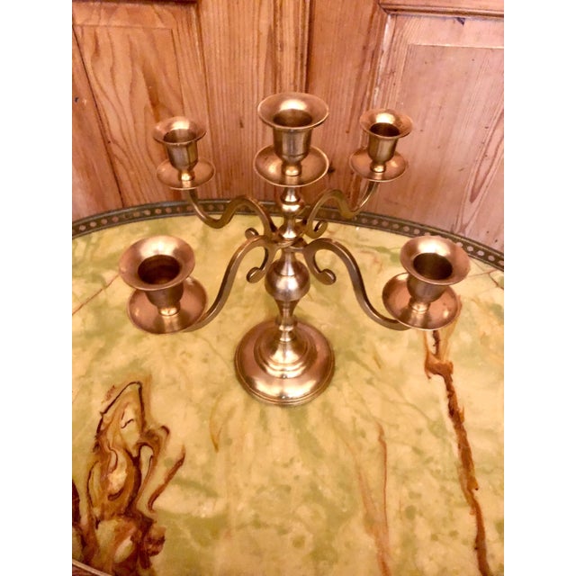 A beautifully decorated, light-colored, solid, vintage brass plant stand that complements almost any setting. The ashtray...